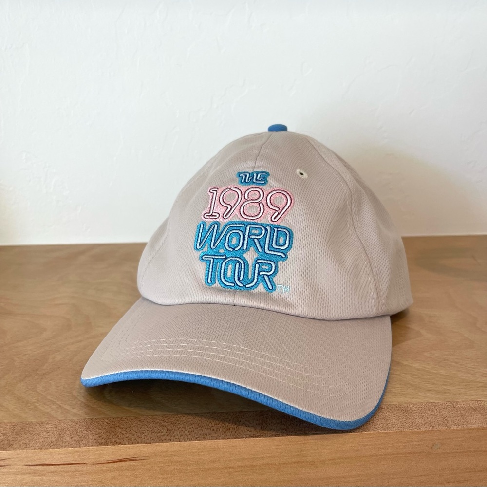 Taylor Swift The 1989 World Tour Mesh Grey Blue Embroidered Baseball Hat Cap